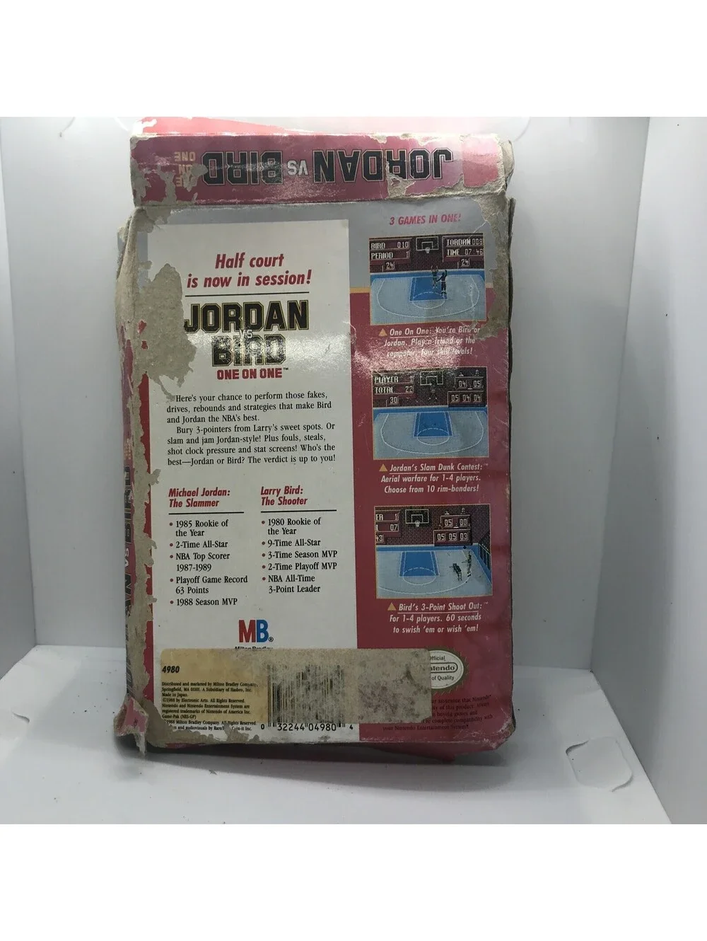 Jordan vs Bird: One-on-One (Nintendo Entertainment System 1989) NES Free Ship